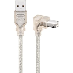 USB 2.0 Hi-Speed-kabel 90°, transparent