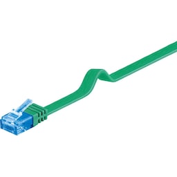 Goobay Flad netværkskabel CAT 6A, U/UTP, grøn