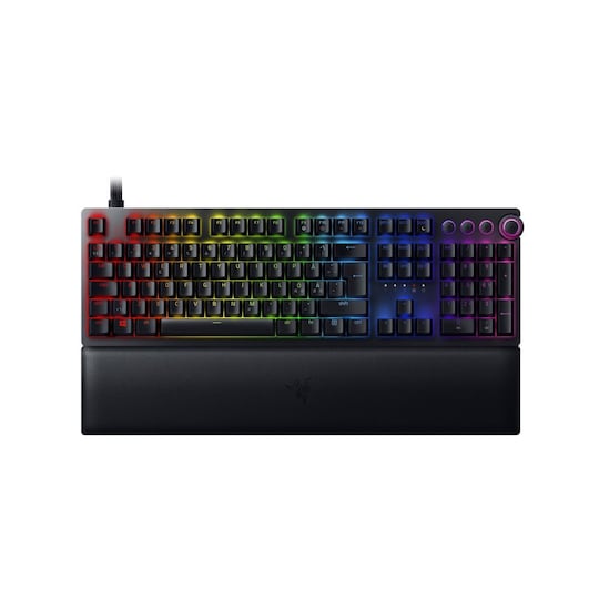 Razer Huntsman V2, optisk gaming-tastatur, RGB LED-lys, nordisk, sort,  kablet | Elgiganten