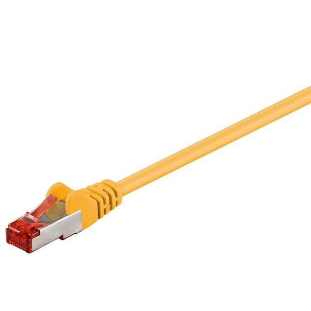 Goobay Netværkskabel CAT 6, S/FTP (PiMF), gul, 0,15 m