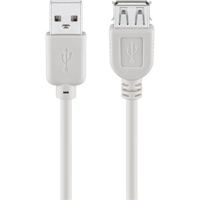 USB 2.0 Hi-Speed-forlængerkabel, grå
