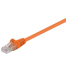 Netværkskabel CAT 5e, U/UTP, Orange, 0,5 m