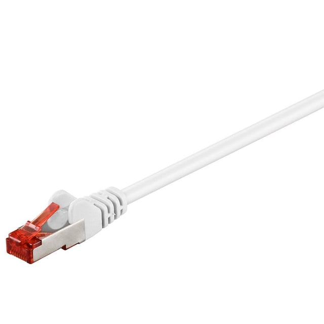 Goobay Netværkskabel CAT 6, S/FTP (PiMF), hvid, 0,25 m