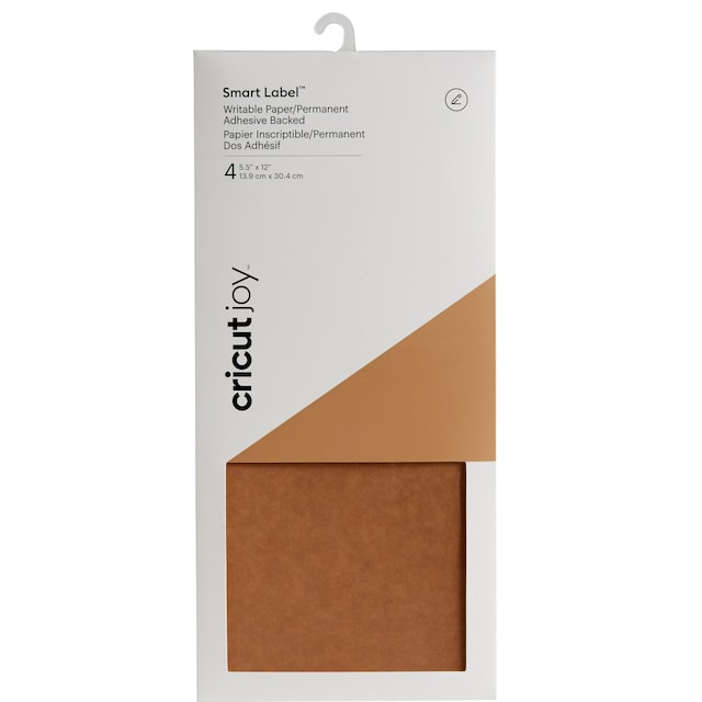 Cricut Joy Smart Labels 14x30 cm 4-pak (brun)