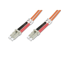 Digitus Patch Cord FO, duplex, LC til LC MM OM2 50/125 µ, 1 m