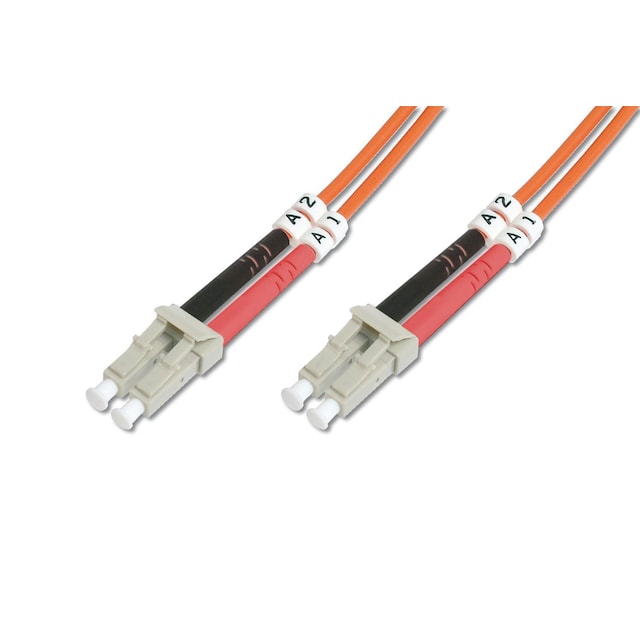 Digitus Patch Cord FO, duplex, LC til LC MM OM2 50/125 µ, 1 m