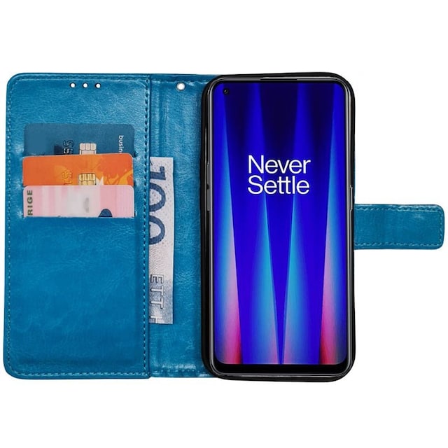 Mobilplånbok 3-kort OnePlus Nord CE 2 5G - Ljusblå