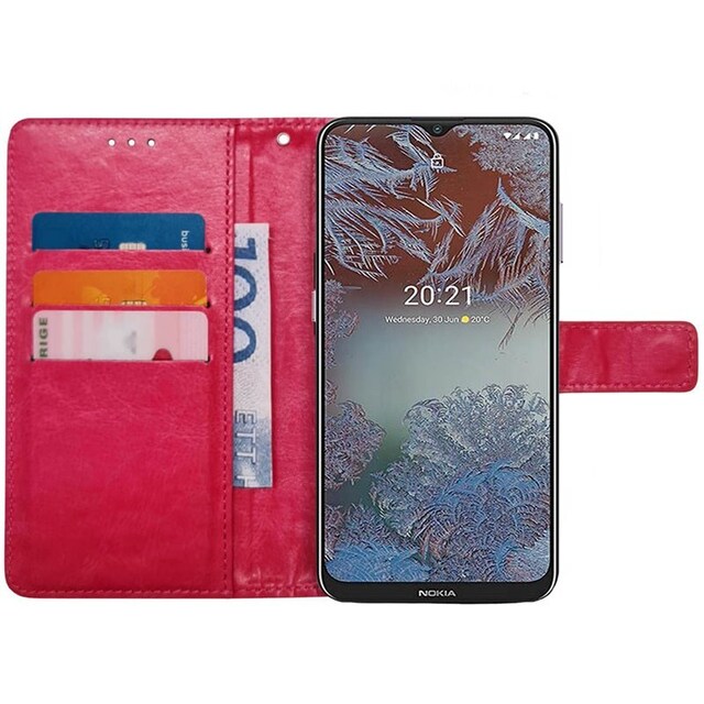 Mobilplånbok 3-kort Nokia G10 - Rosa