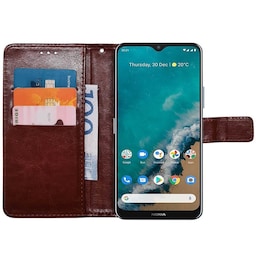 Wallet cover 3-kort Nokia G50 - Brun