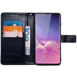 Wallet cover 3-kort Samsung Galaxy S10 - Mørkeblå