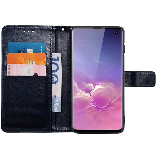 Mobilplånbok 3-kort Samsung Galaxy S10 - Mörkblå