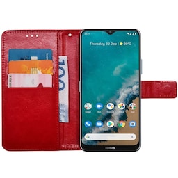 Wallet cover 3-kort Nokia G50 - Rød
