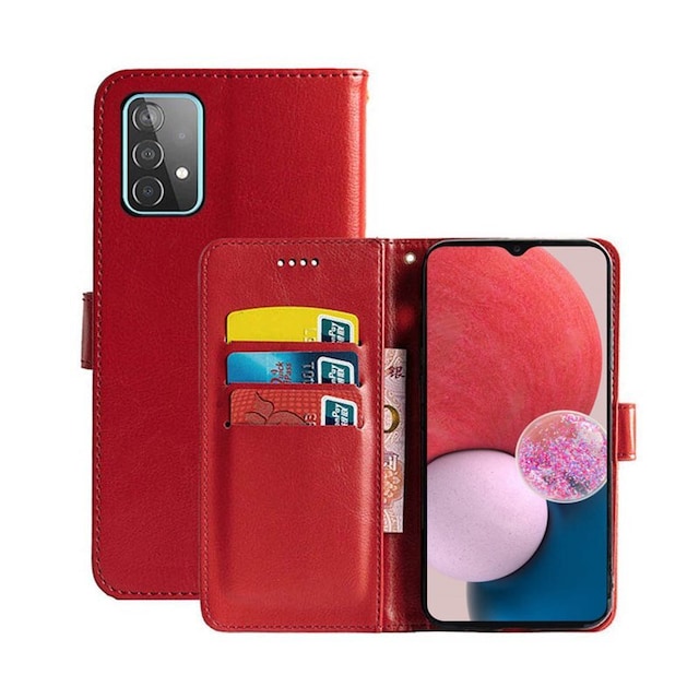 Mobilplånbok 3-kort Samsung Galaxy A13 4G - Röd