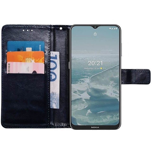 Wallet cover 3-kort Nokia G20 - Mørkeblå