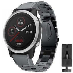 Rustfrit stål armbånd Garmin Fenix 7 - sort