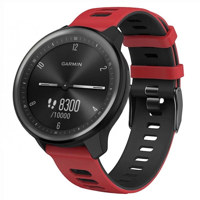 Twin Sport Armband Garmin Vivomove Sport - Röd/svart