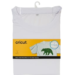 Cricut infusible ink Men’s hvid t-shirt (L)