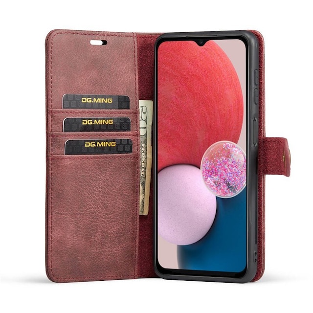 Wallet DG-Ming 2i1 Samsung Galaxy A13 4G - Rød