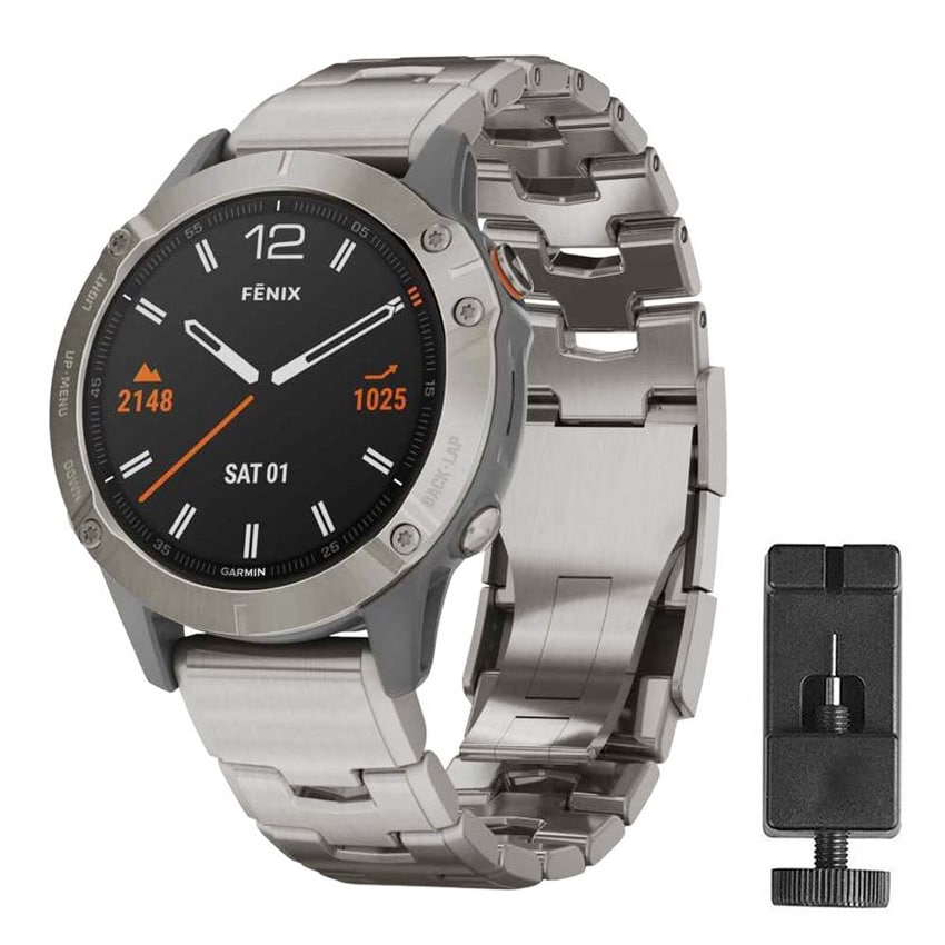 Abenteuerlust? Dann ist der Garmin Fenix 7 Armband Titan dein treuer Begleiter!