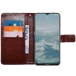 Wallet cover 3-kort Nokia G20 - Brun