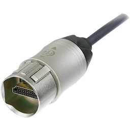 Neutrik HDMI Tilslutningskabel 1.00 m NKHDMI-1 kan monteres Nikkel [1x HDMI-stik - 1x HDMI-stik]