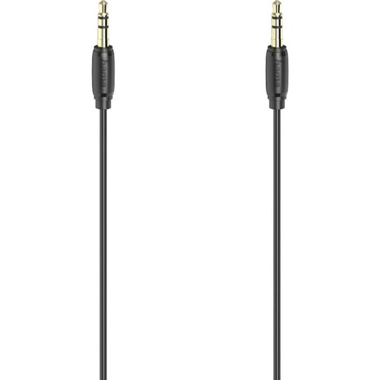 Hama Audio 3,5 mm til 3,5 mm guldbelagt kabel 0,5 m | Elgiganten