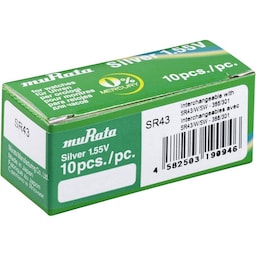 Murata 248375 Knapcellebatteri 10 stk