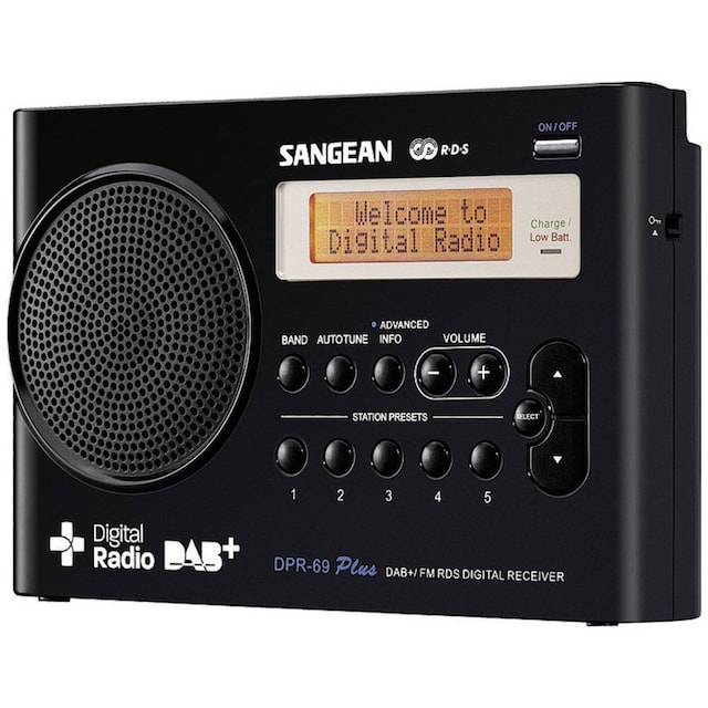 Kuffertradio Sangean DPR-69+ DAB+, FM