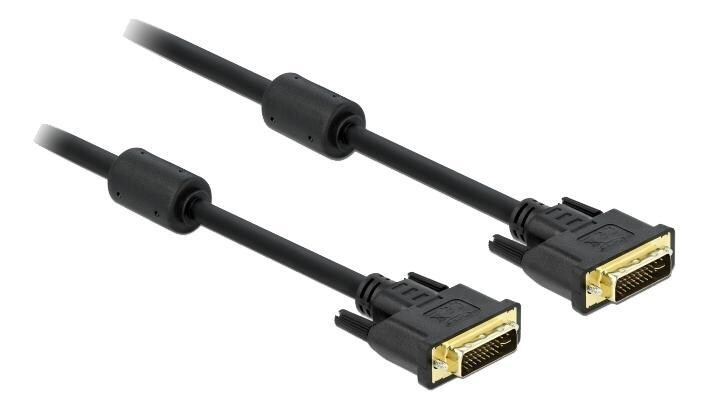 DeLock kabel DVI 24 + 5 han> DVI 24 + 5 han, 3 m, sort | Elgiganten