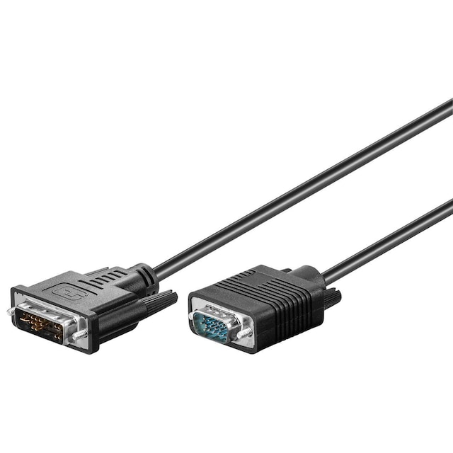 Goobay DVI-A/VGA Full HD-kabel, forniklet