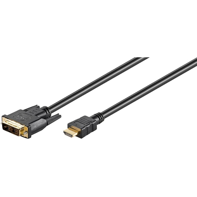 DVI-D/HDMI™-kabel, forgyldt