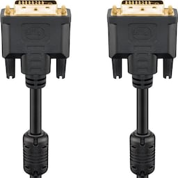 Goobay DVI-D Full HD-kabel Dual Link, forgyldt