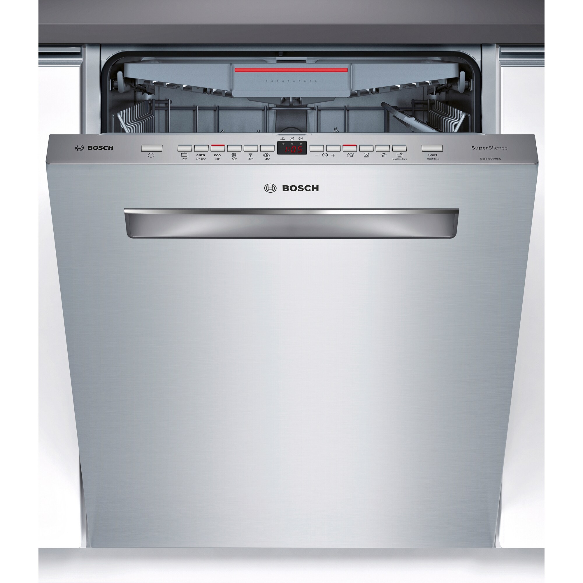 Bosch Series 4 opvaskemaskine SMP46MS07S (stål) | Elgiganten