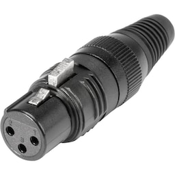 Hicon HI-X3CF-M XLR-stik Tilslutning, lige Poltal: 3