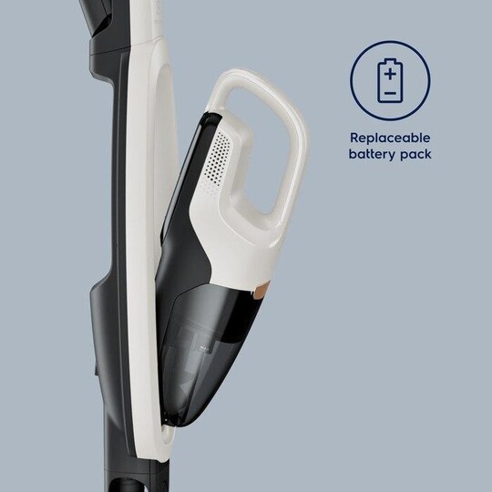 Electrolux støvsuger WELL Q6 WQ6144SW Trådløs betjening, håndstik og  håndholdt, 18 V, driftstid (maks.) 45 min, hvid | Elgiganten