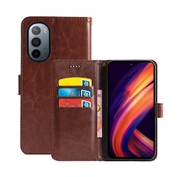 Wallet cover 3-kort Motorola Edge 30 Pro - Brun