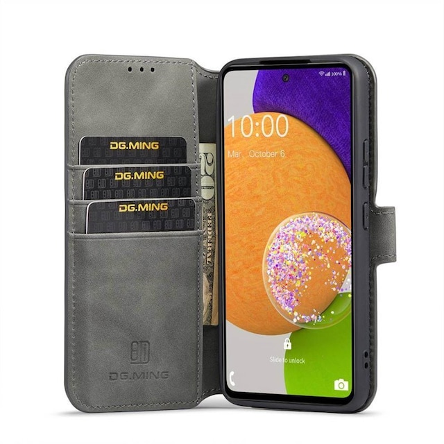 DG-Ming Wallet cover 3-kort Samsung Galaxy A53 5G - Grå