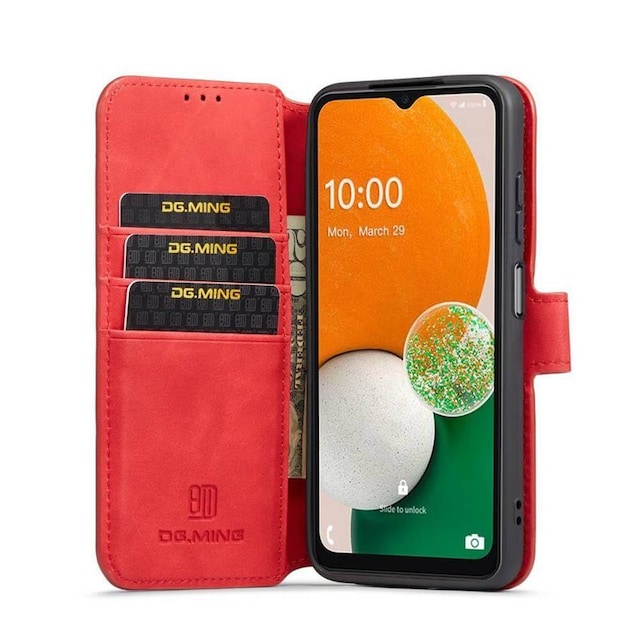 DG-Ming Wallet cover 3-kort Samsung Galaxy A13 4G - Rød