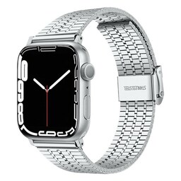 Mesh Armbånd rustfrit stål  Apple Watch 6  (40mm) - Sølv