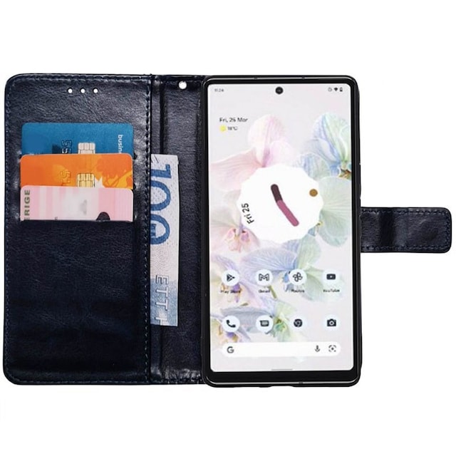 Wallet cover 3-kort Google Pixel 7 Pro - Mørkeblå