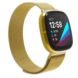 SKALO Milanese Loop til Fitbit Versa 3 - Guld