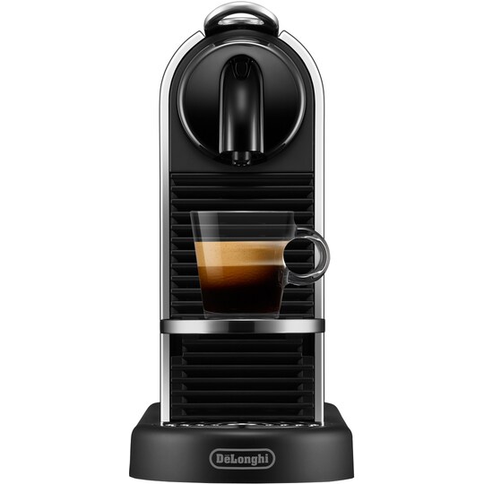Nespresso CitiZ kaffemaskine fra Delonghi EN220M (platin/titanium) |  Elgiganten