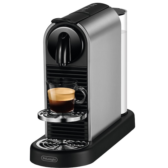 Nespresso CitiZ kaffemaskine fra Delonghi EN220T (platin/stål) | Elgiganten