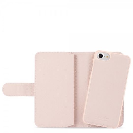 holdit iPhone 6/6S/7/8/SE Etui Wallet Case Extended Magnet Aftageligt Cover  Blush Pink | Elgiganten
