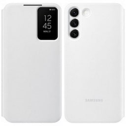 Samsung Original Galaxy S22 Plus Etui Smart Clear View Cover Hvid