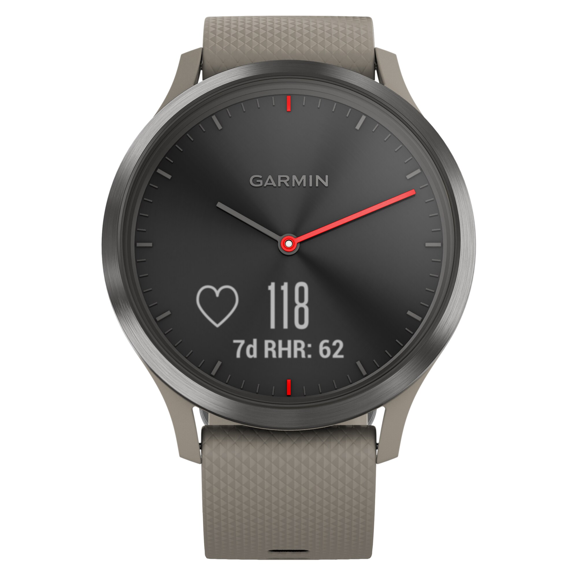 Garmin Vivomove HR Sport hybrid smartwatch (sort/sandsten ...