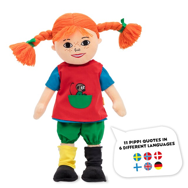 PIPPI TALEDUKKE, STOF, 40 CM