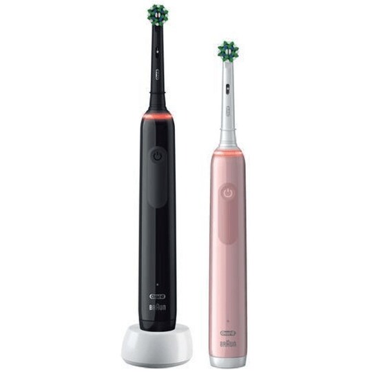 Elektrisk tandbørste Pro3 3950N Sort CA + Pink CA | Elgiganten