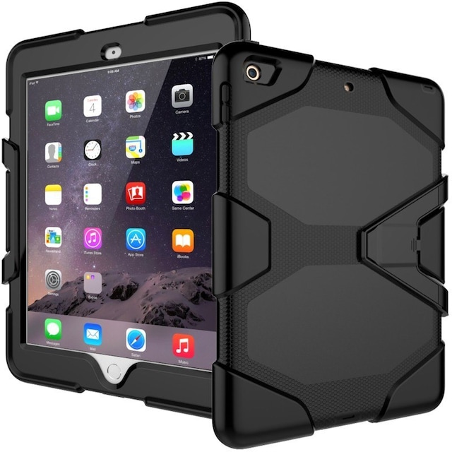 SKALO iPad Mini 4 Extra Shockproof Armor Shockproof Cover - Sort