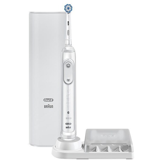 Oral-B elektrisk tandbørste Genius X 20000N Genopladelig, For voksne, Antal  børstehoveder inkluderet 1, Hvid (Hvid æske) | Elgiganten